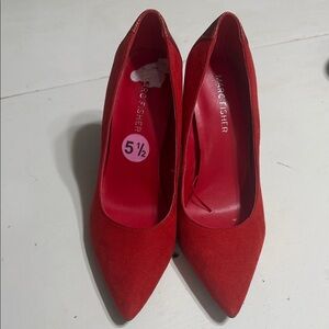 Marc Fisher Women's Bold Red Heels